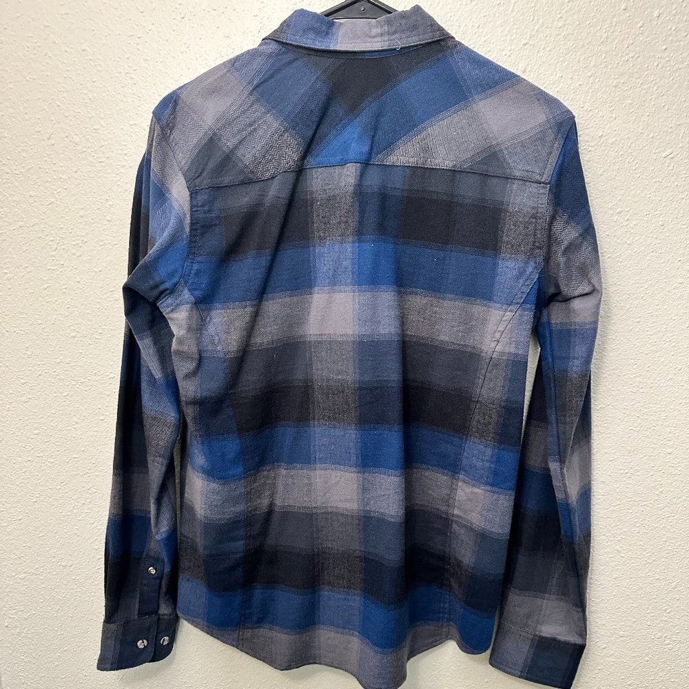 Men Blue and Grey Flannel